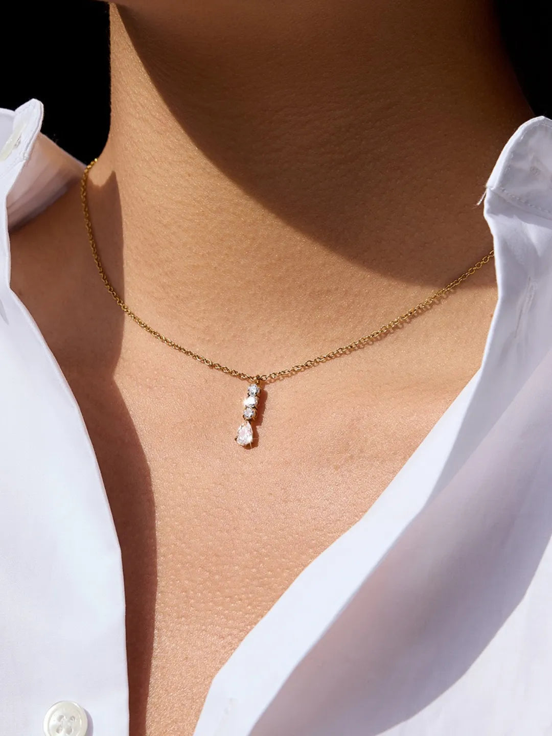 TWINKLE CZ NECK SET