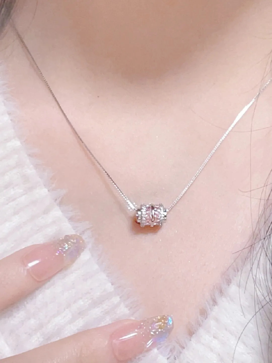 PINK CZ WAIST NECKLACE