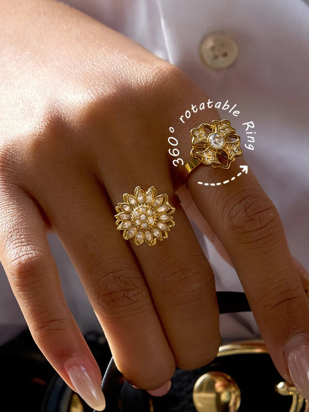 SPINNING GEM RING