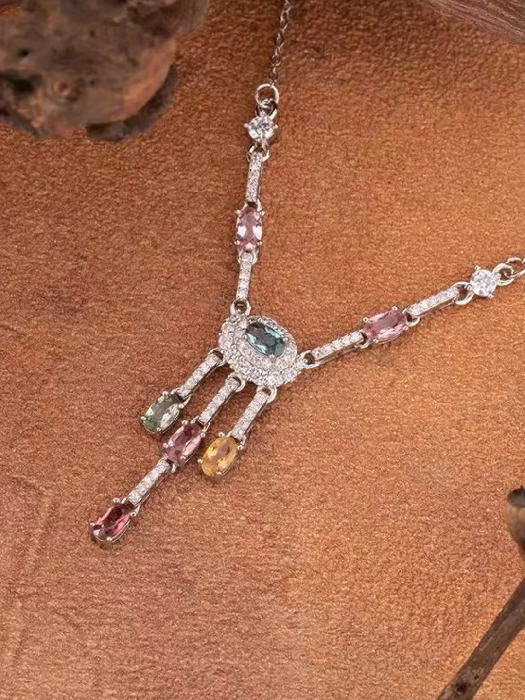 TOURMALINE SILVER NECKLACE