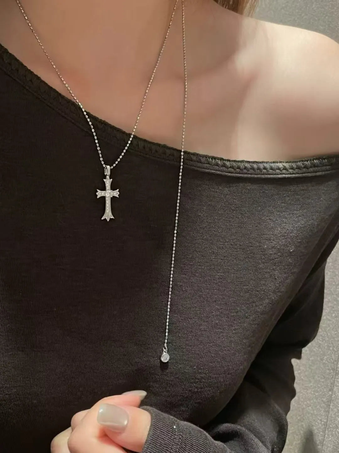 CZ CROSS PENDANT