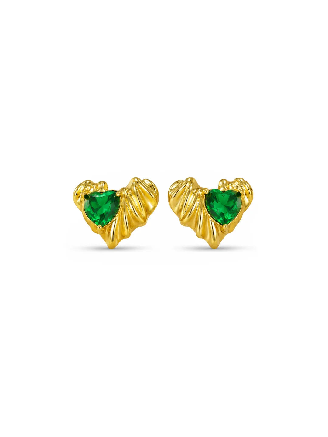 ZIRCON HEART EARRINGS