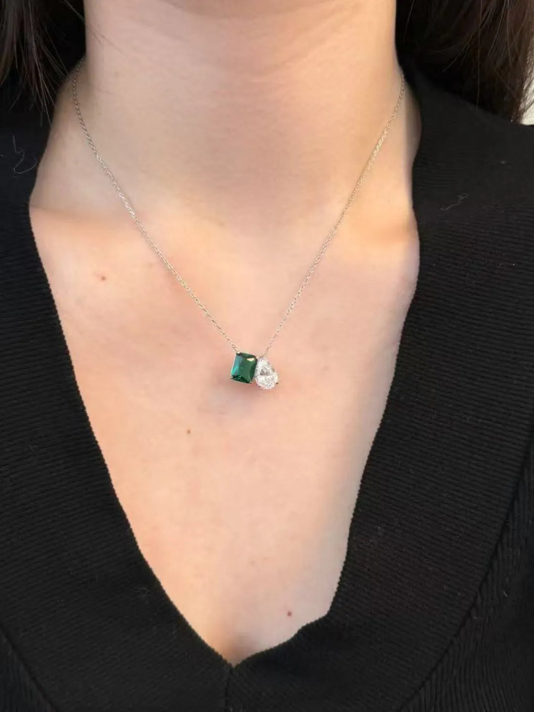 EMERALD-TONE CZ JEWELRY
