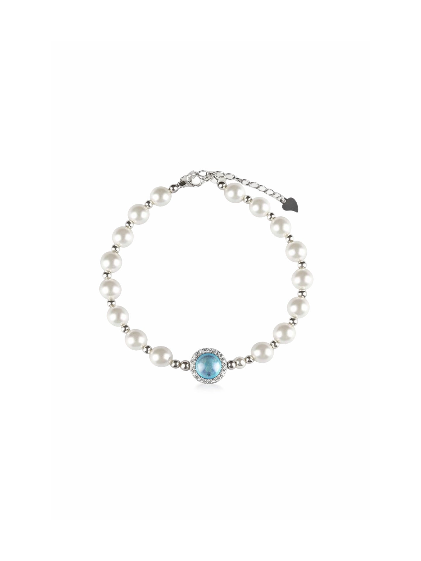 AQUAMARINE PEARL BRACELET