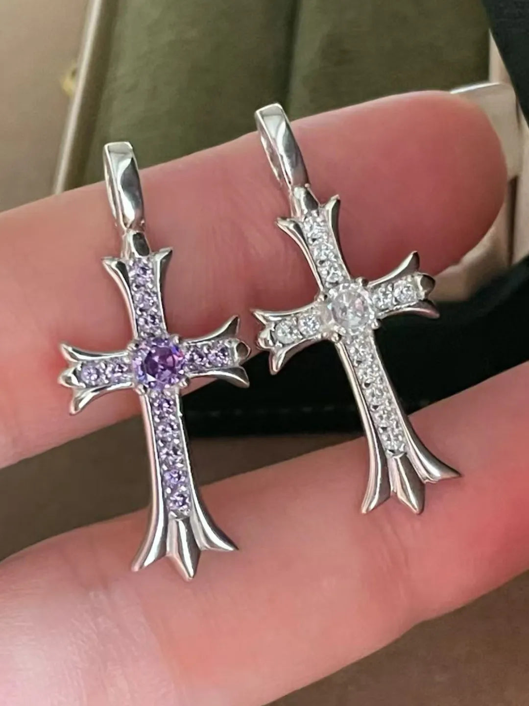 CZ CROSS PENDANT