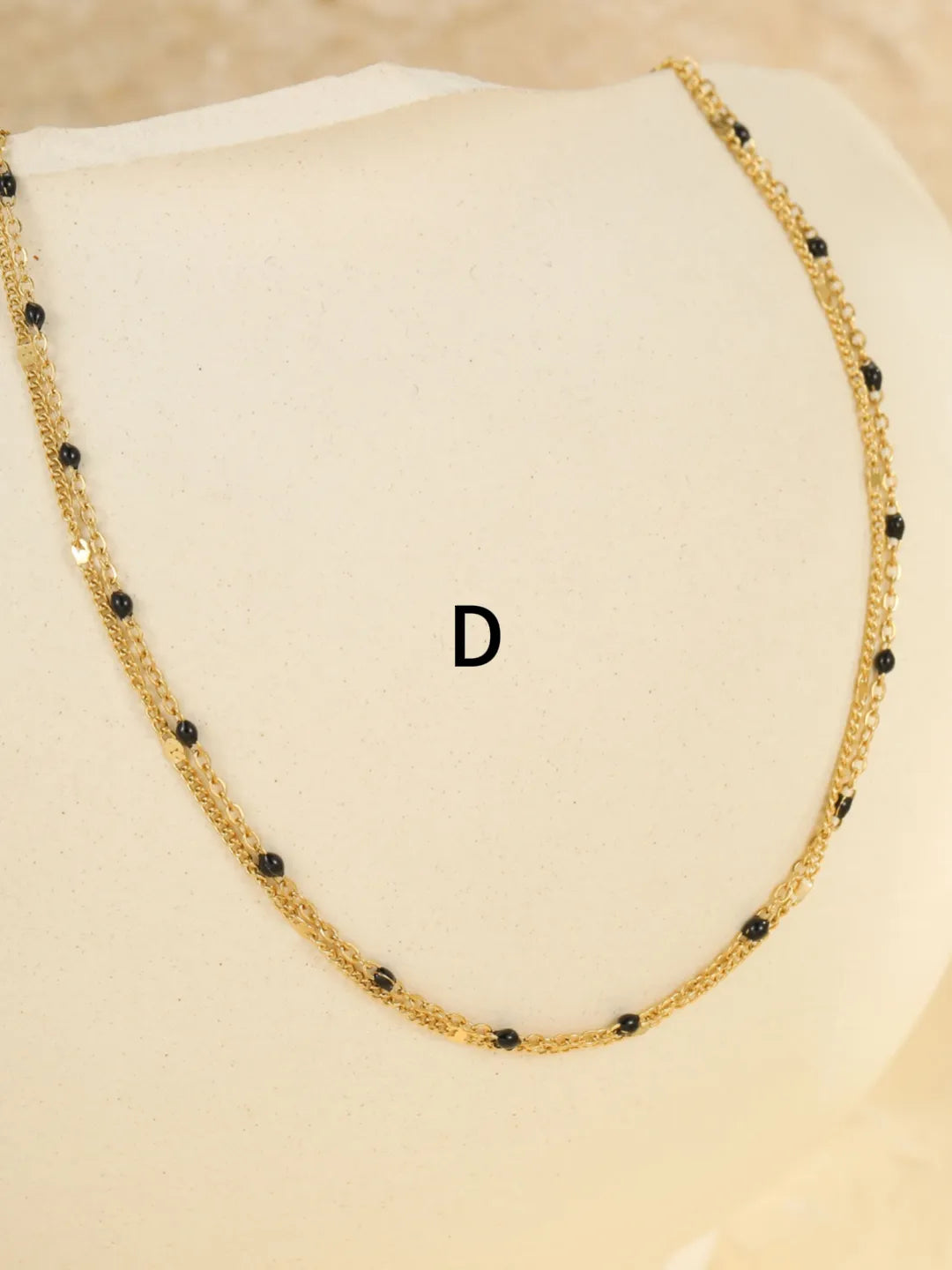 ENAMEL BEADED ANKLET