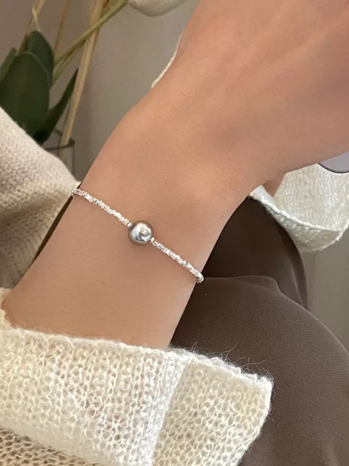 SILVER PEARL SET