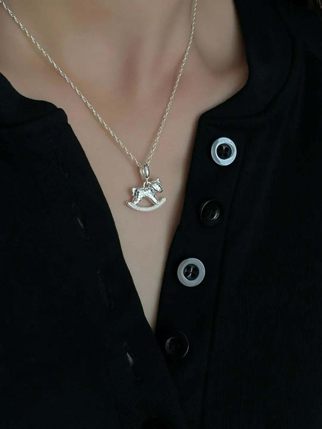 ICY HORSE PENDANT