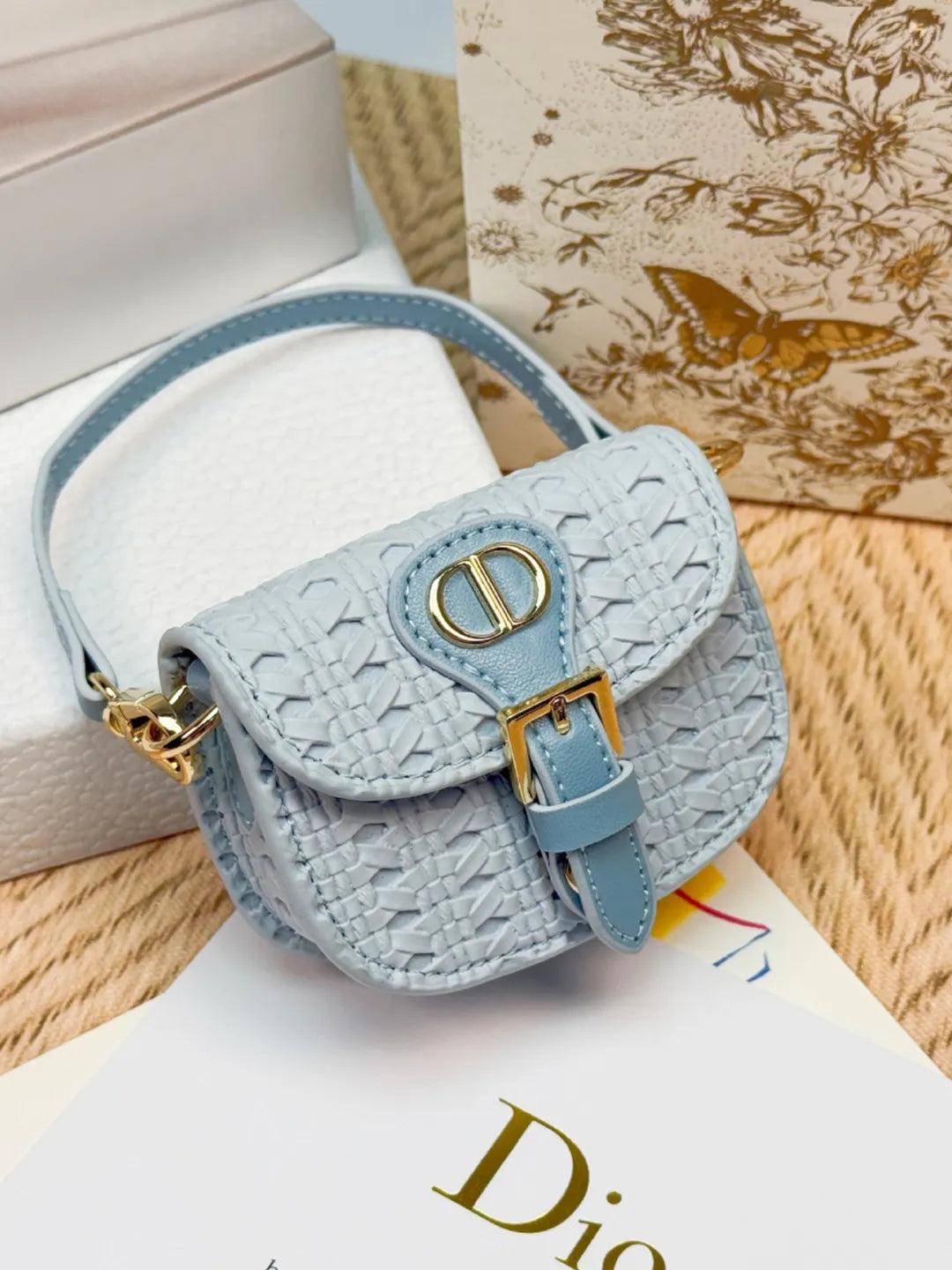 IVORY BRAIDED MINI BAG