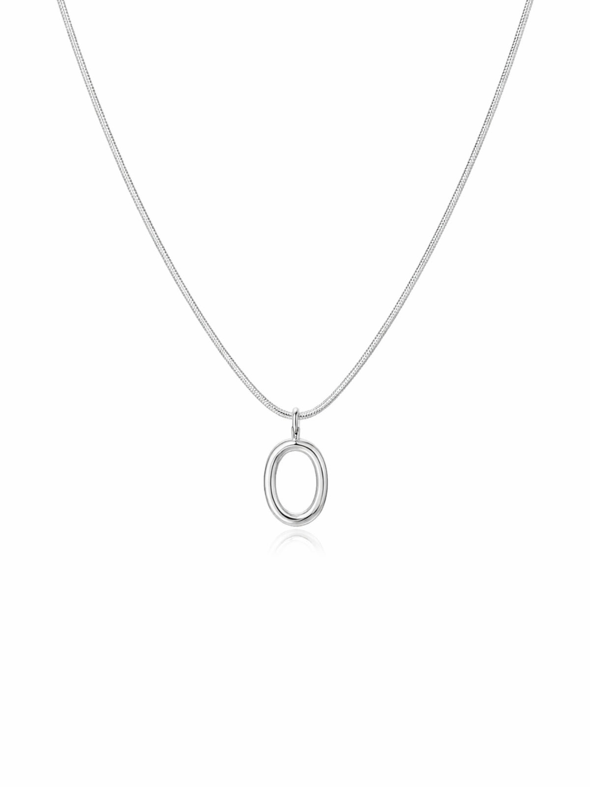 透かし彫りオーバルネックレス