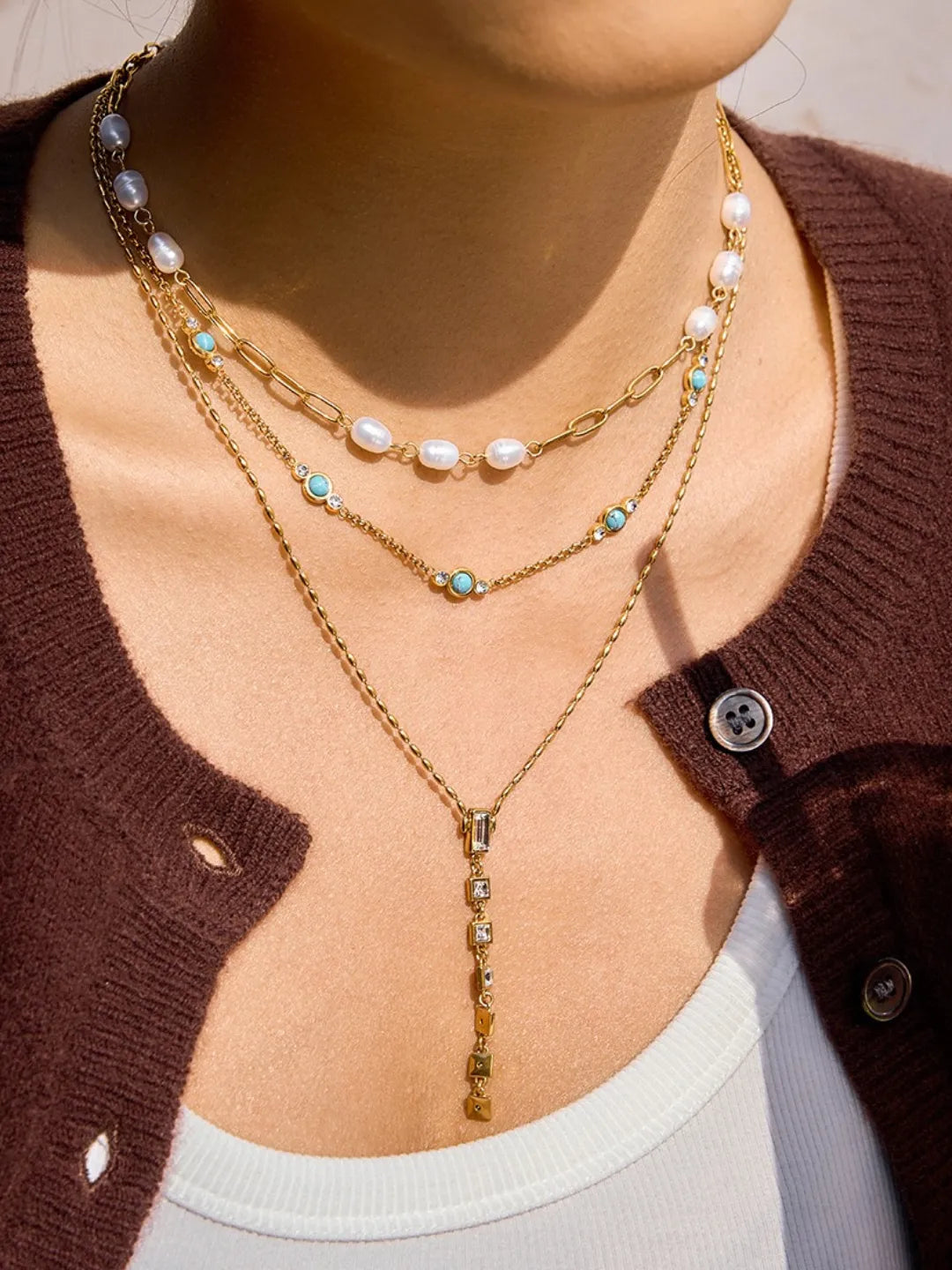 MINIMAL CZ FOCAL NECKLACE