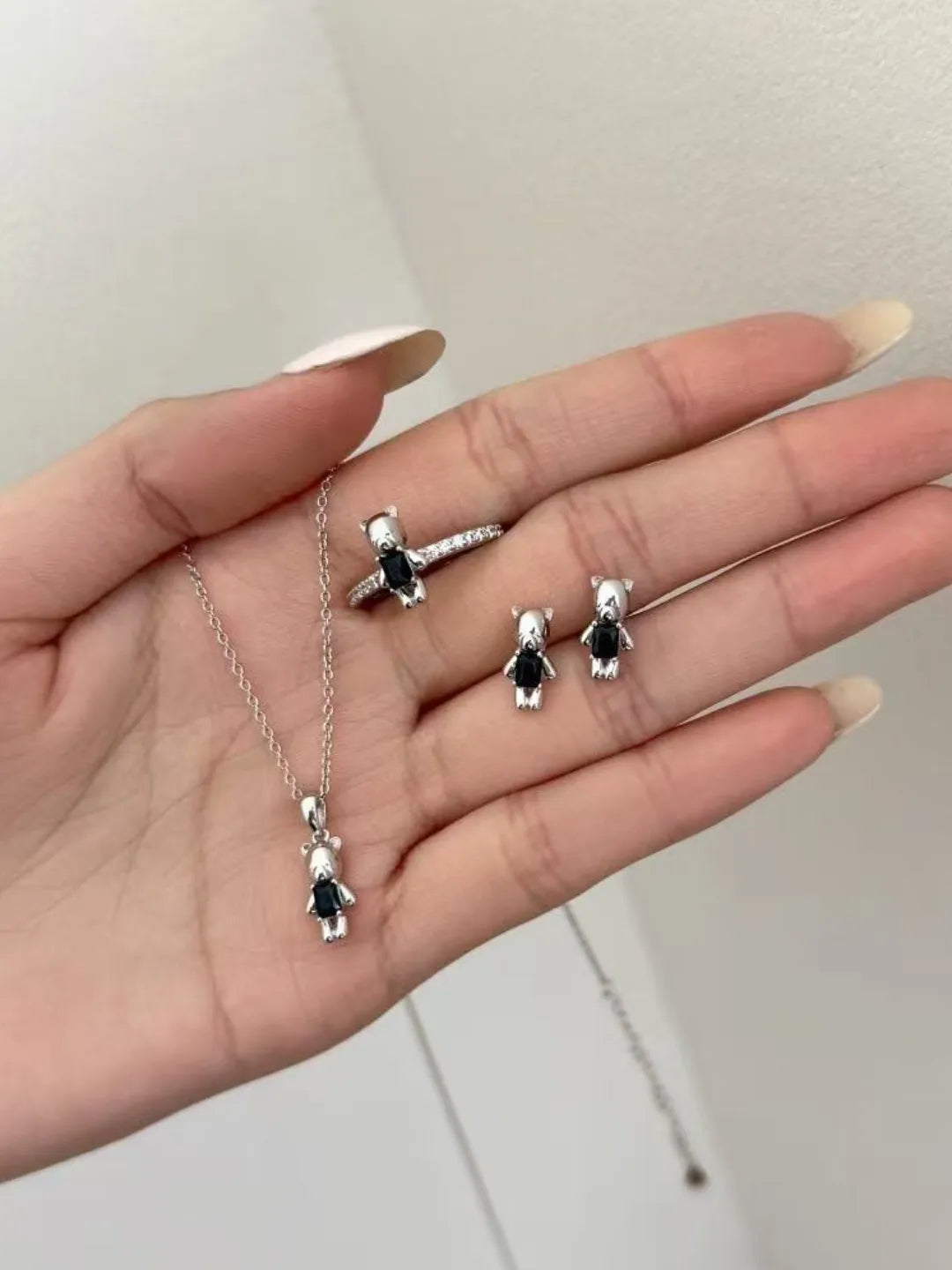 TEDDY BEAR SILVER JEWELRY