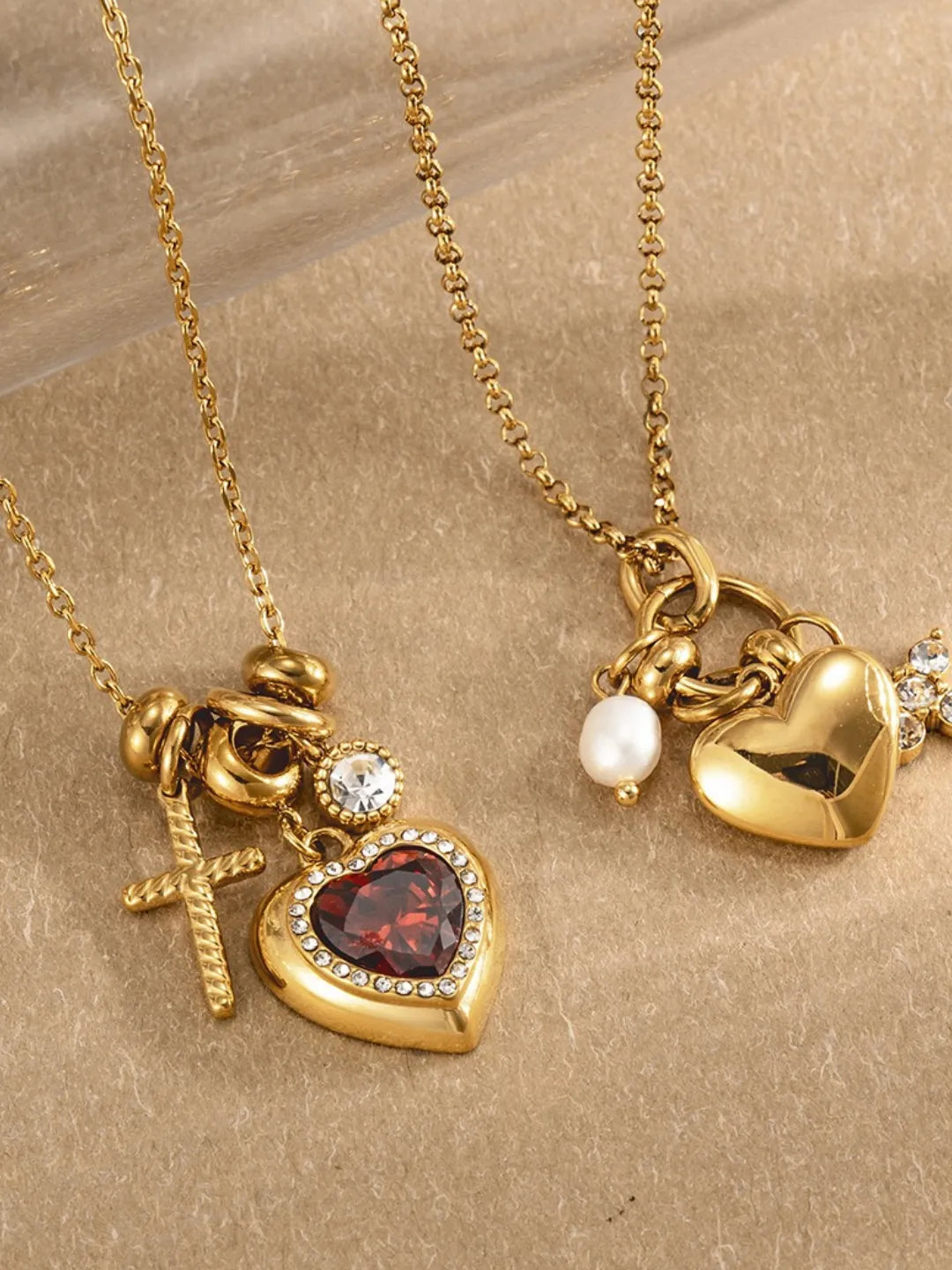 HEART CROSS NECKLACE