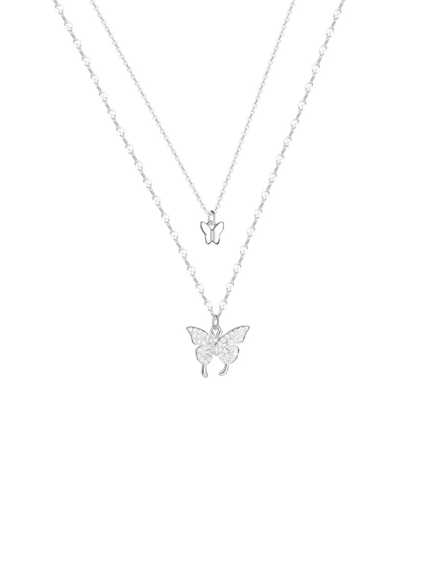 DOUBLE BUTTERFLY NECKLACE