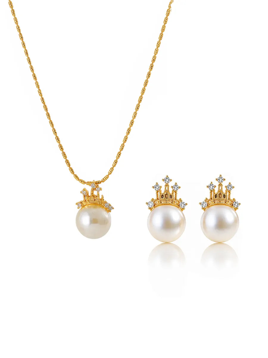 CROWN PEARL SET