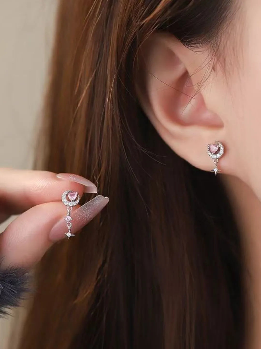 MOON HEART SILVER JEWELRY