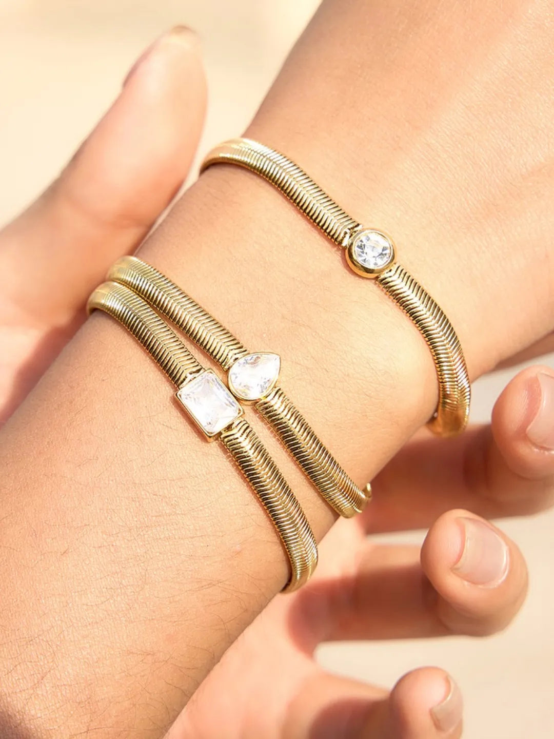 CZ SNAKE CHAIN BRACELET