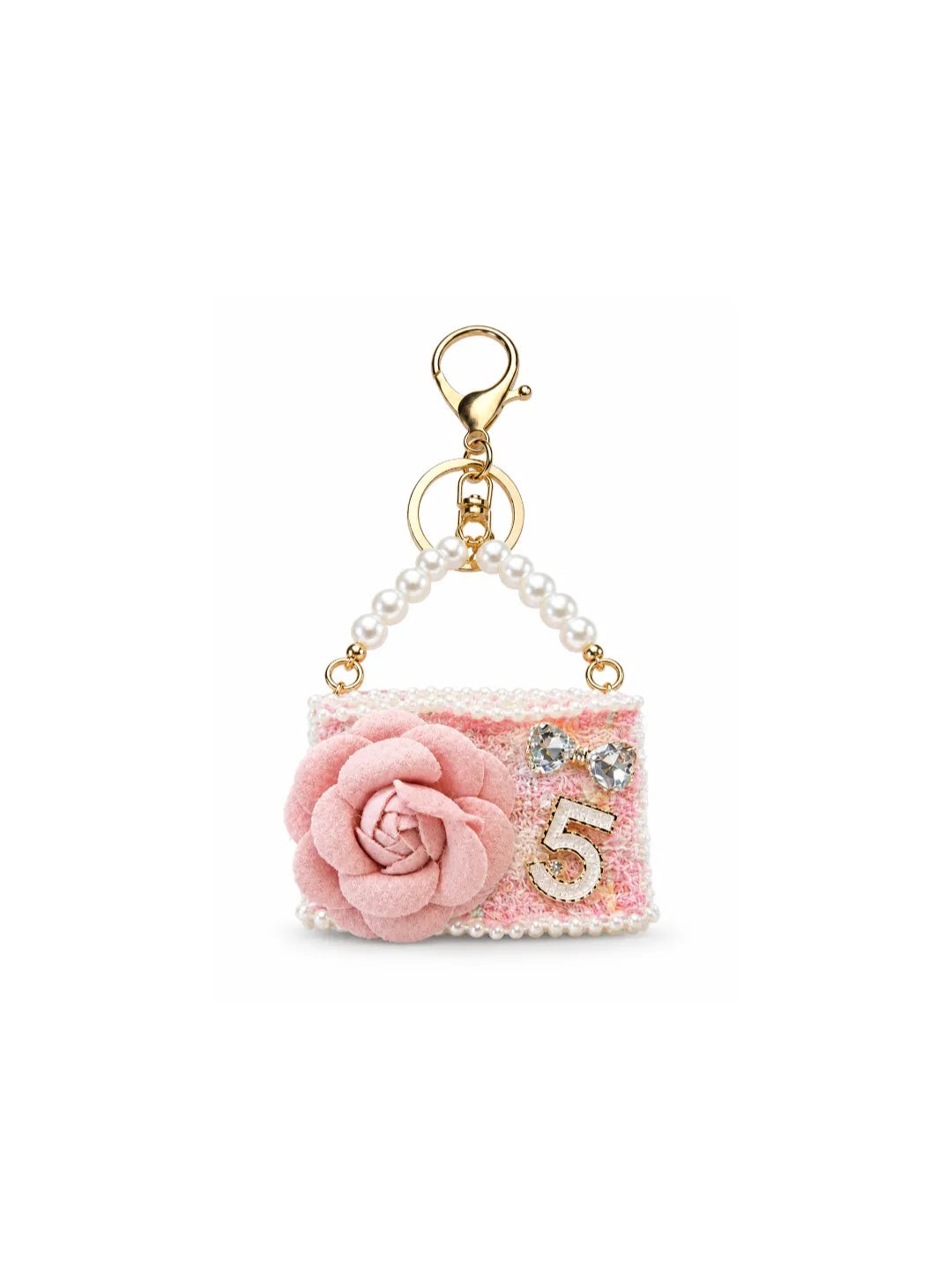 ROSETTE PURSE CHARM