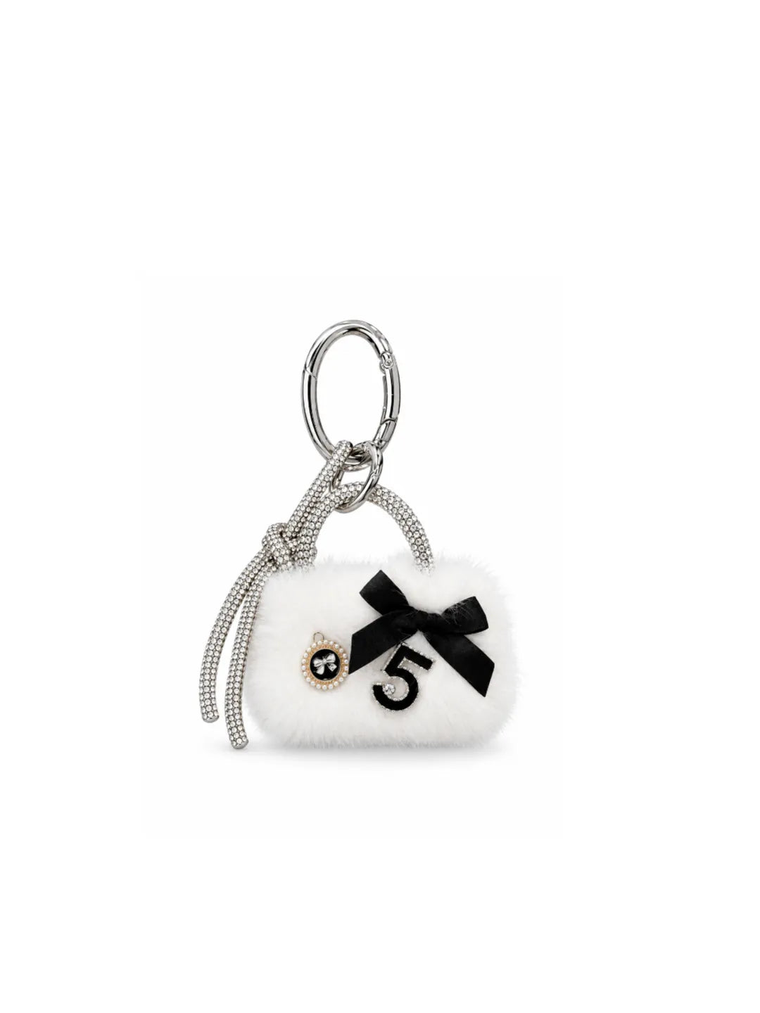 FROSTED BOW CHARM