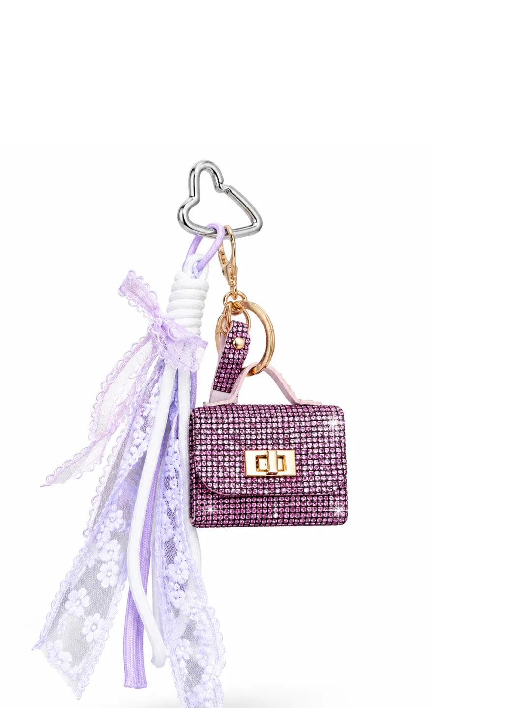 GLIMMER LETTER BAG CHARM