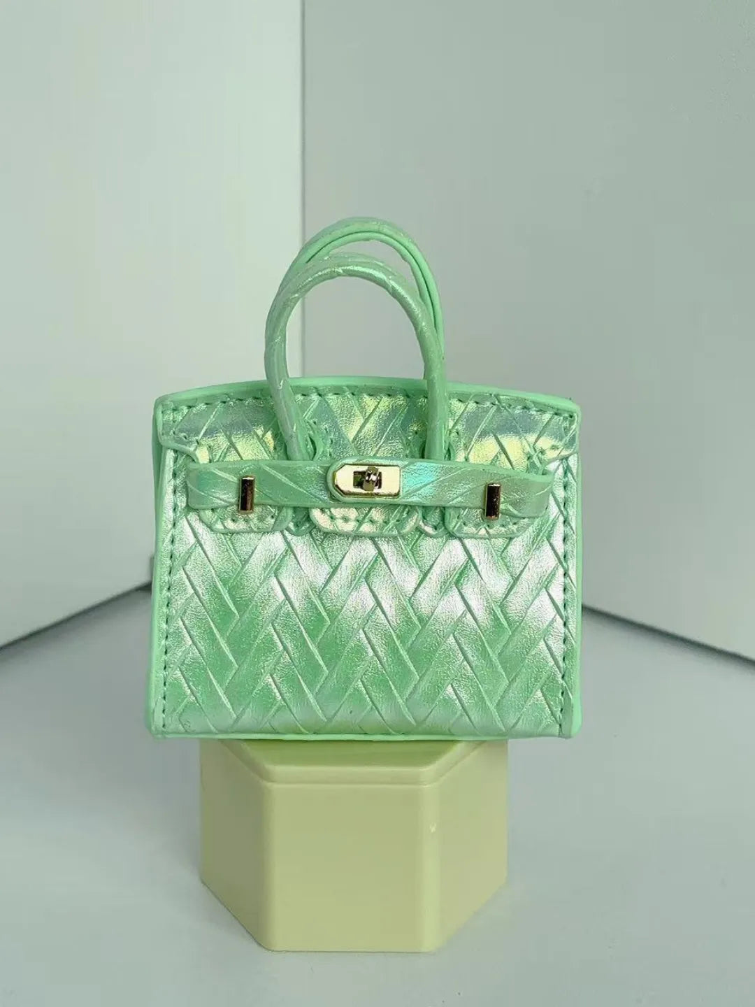 SAGE WOVEN MINI BAG