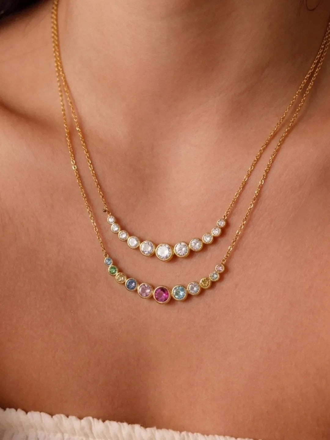COLOR ZIRCON NECKLACE