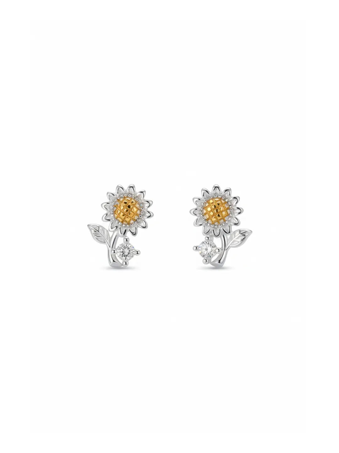 PAVÉ SUNFLOWER SILVER JEWELRY