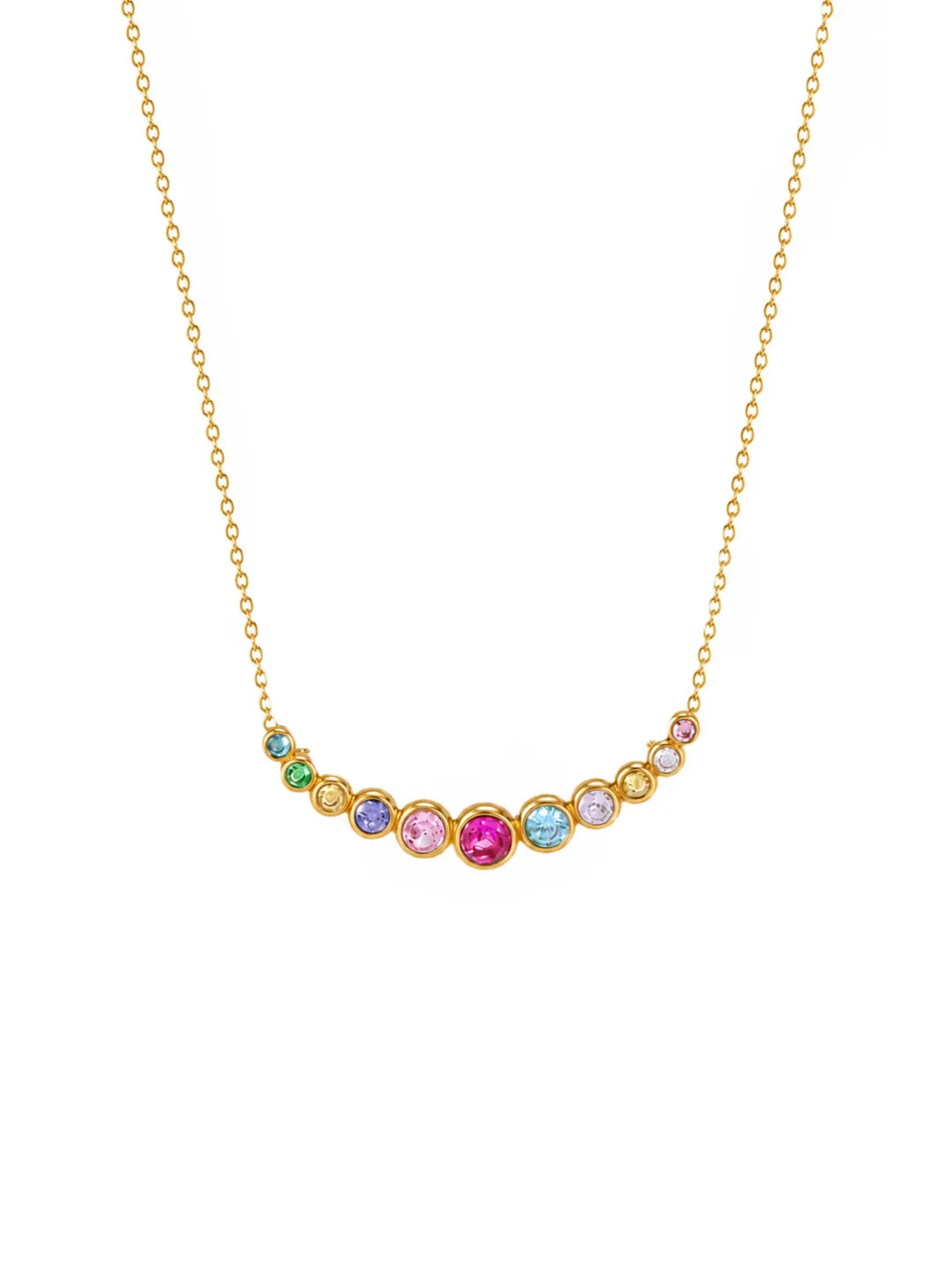 COLOR ZIRCON NECKLACE