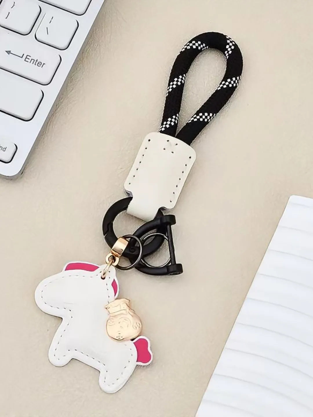 HORSE WOVEN KEYCHAIN