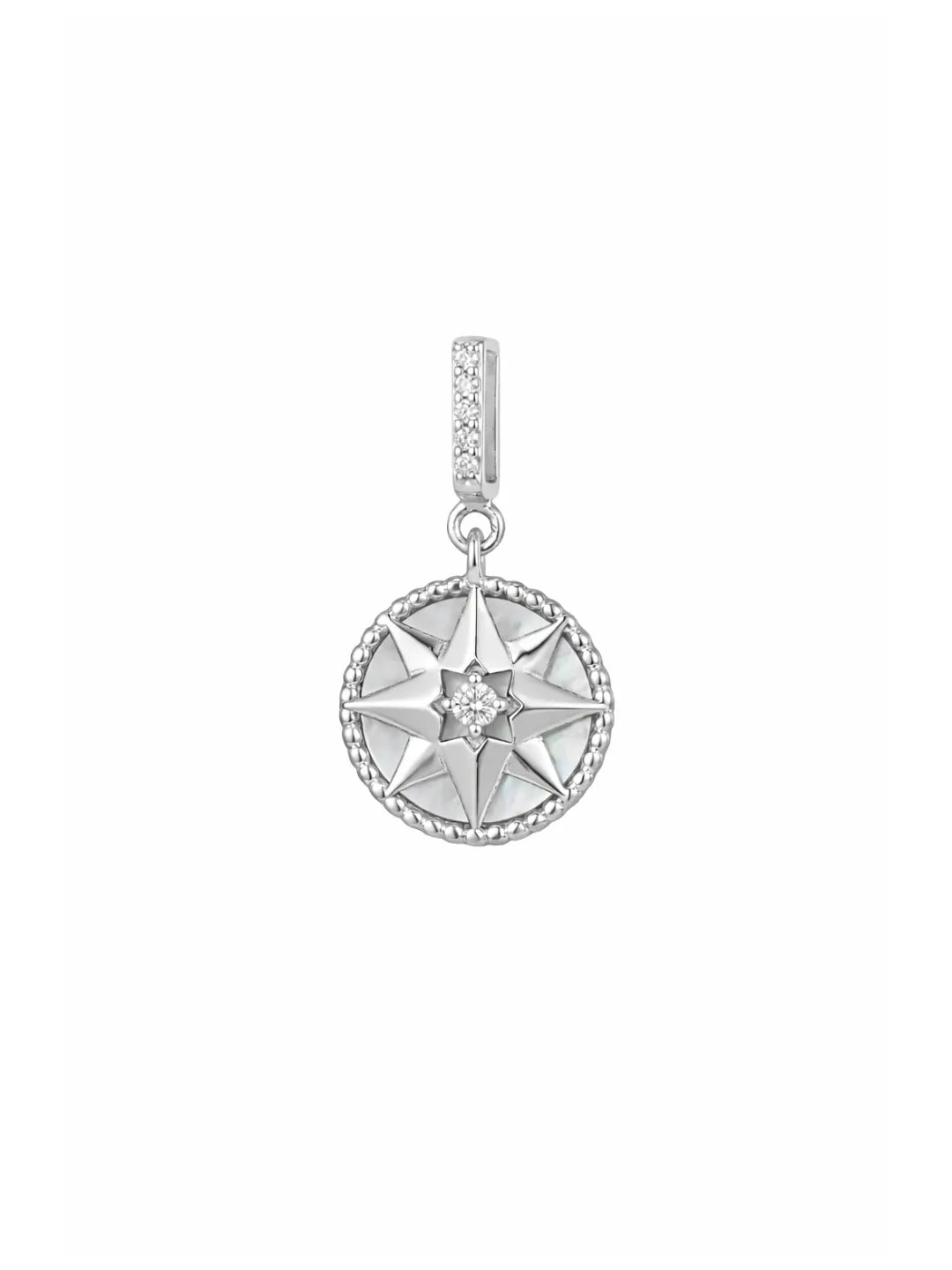 CZ COMPASS STAR PENDANT