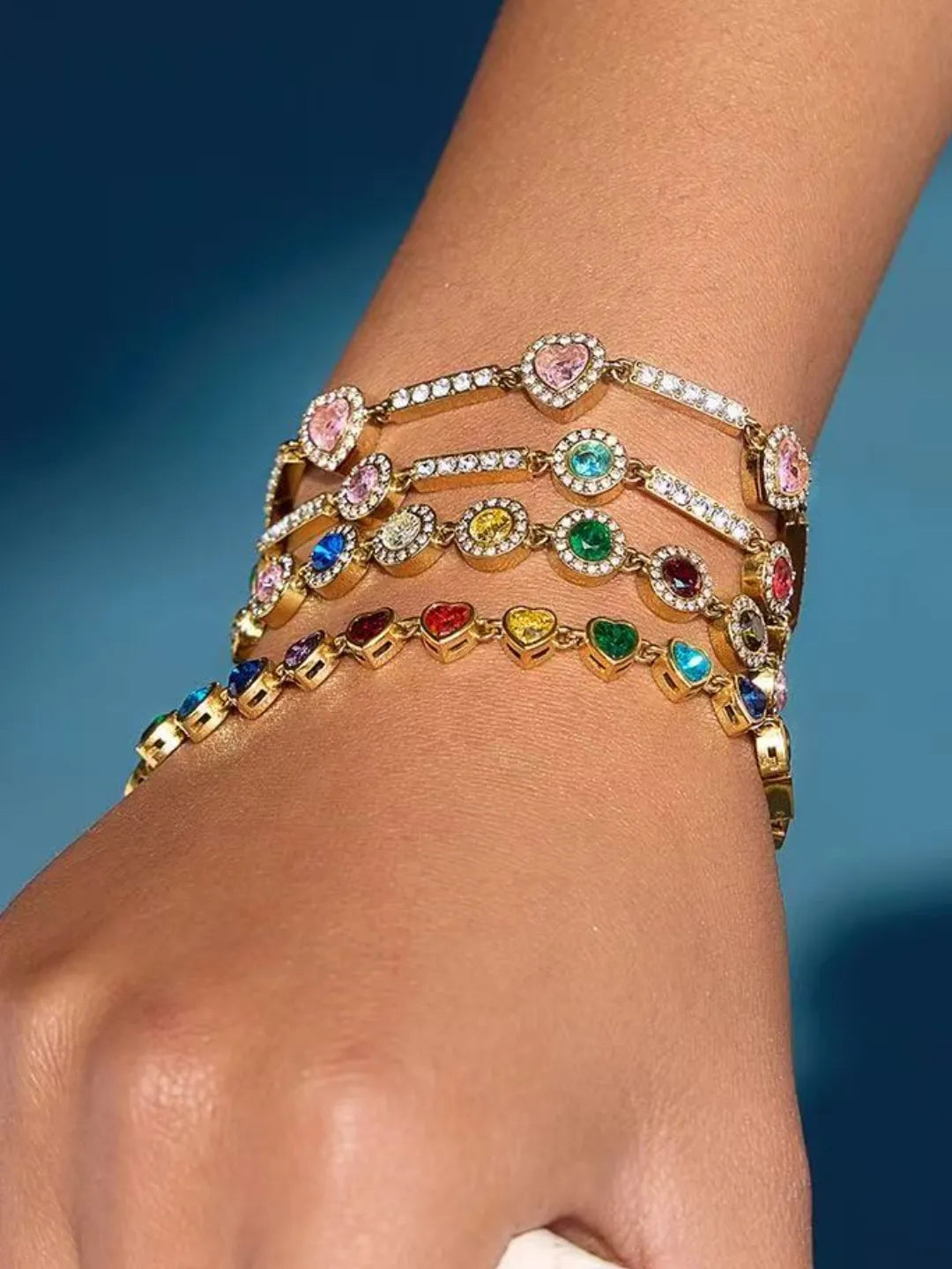 HEART CZ BRACELET
