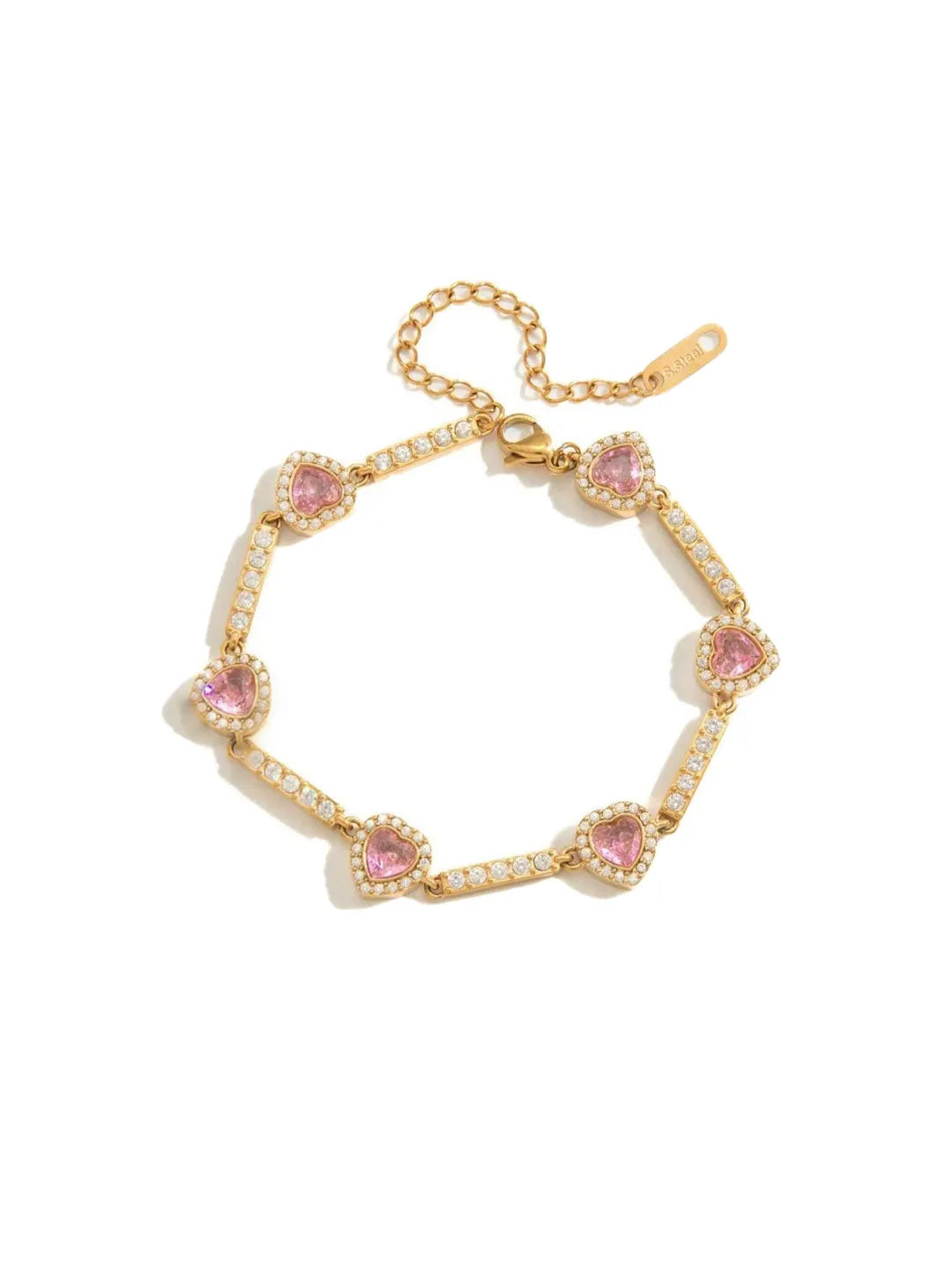 HEART CZ BRACELET
