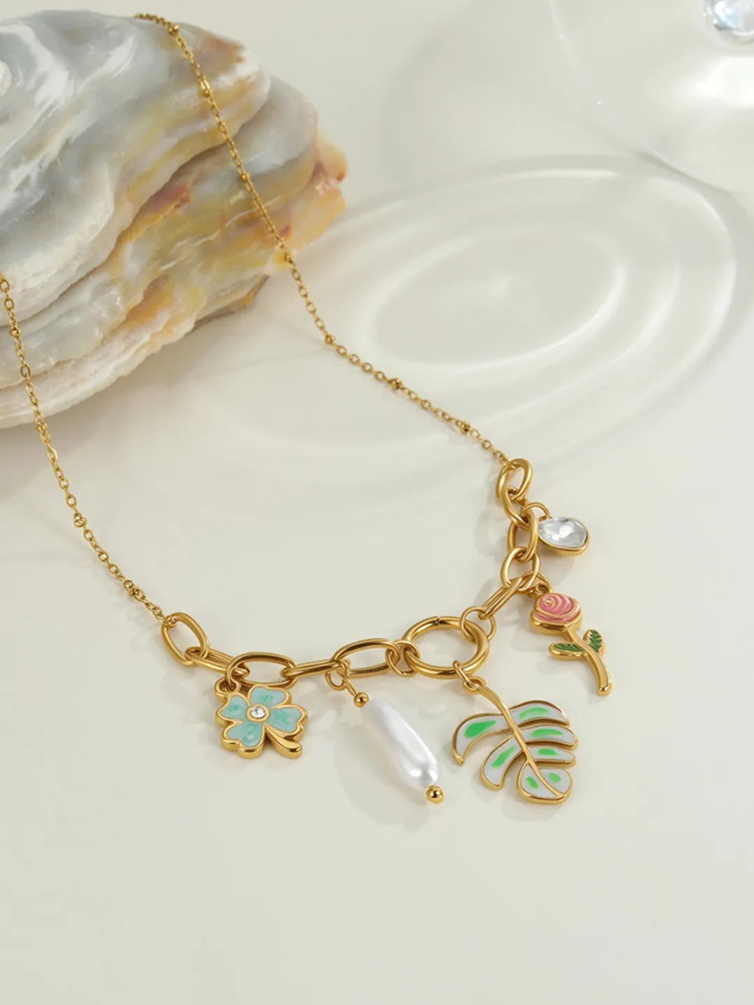 FLORAL MULTI-LAYER NECKLACE