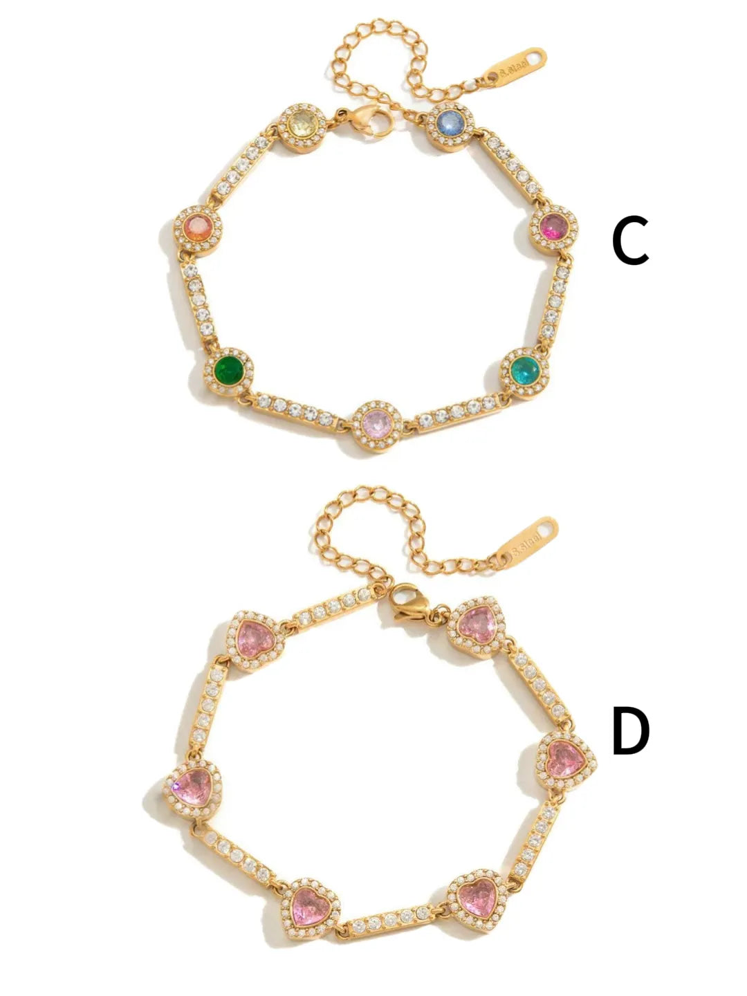 HEART CZ BRACELET