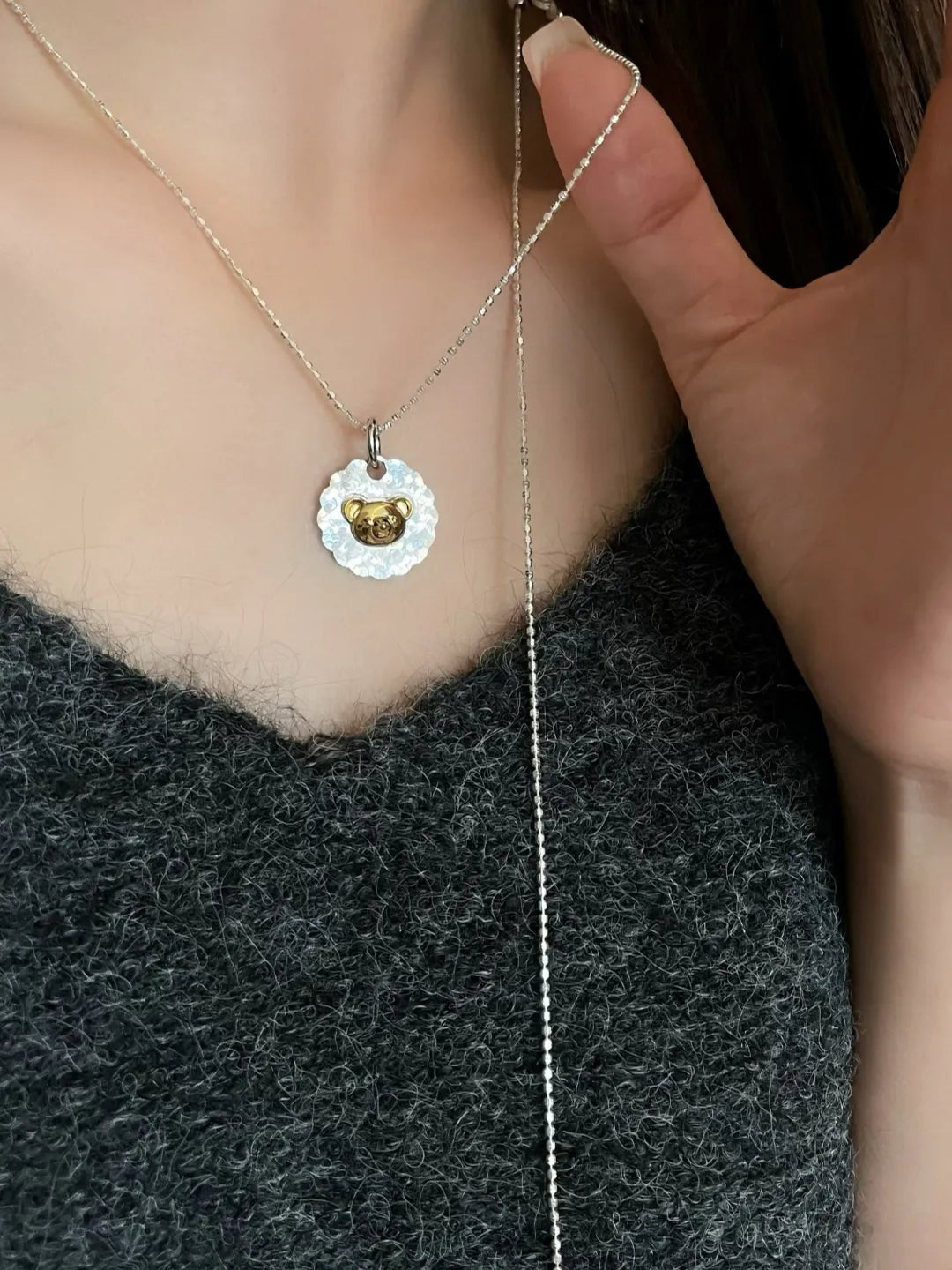 ICY BEAR MEDALLION