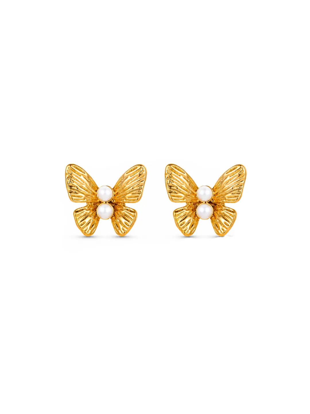 BUTTERFLY PEARL EARRINGS