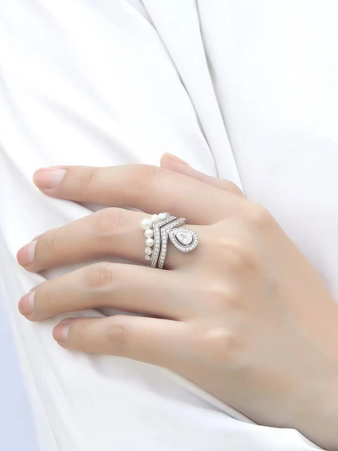 CROWN PEARL SILVER JEWELRY