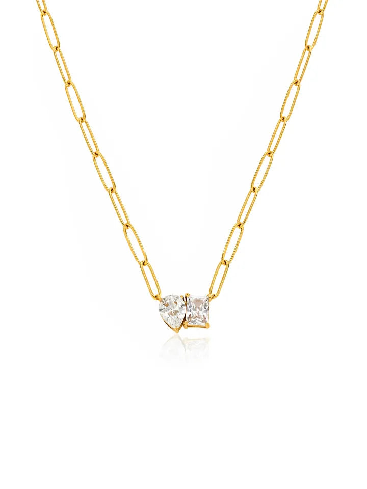 PEAR-CUT ZIRCON NECKLACE