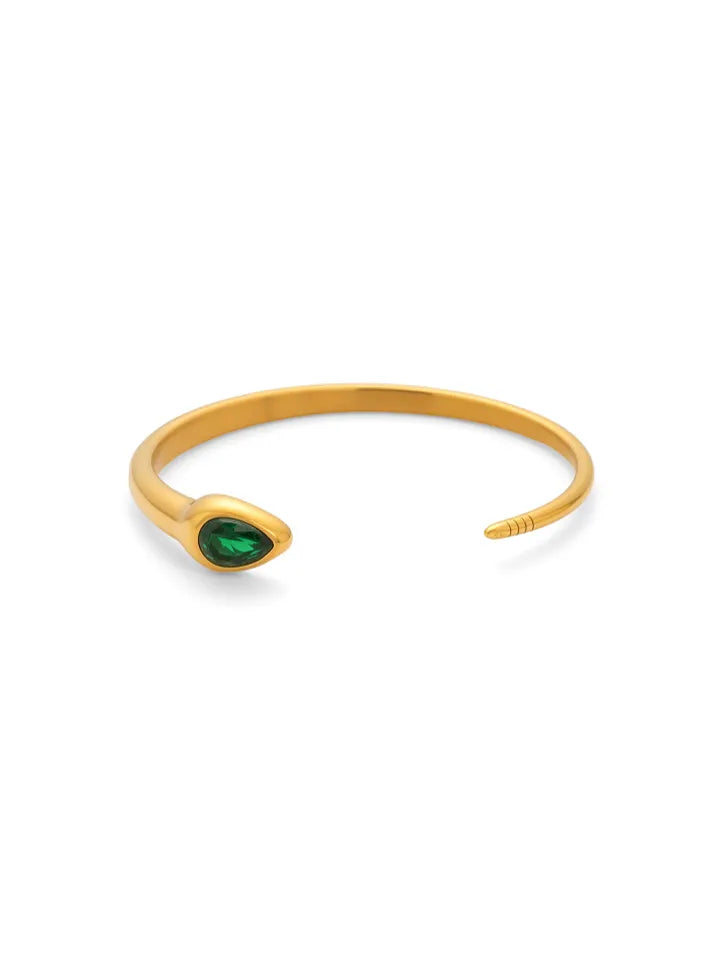 SERPENT ZIRCON BANGLE