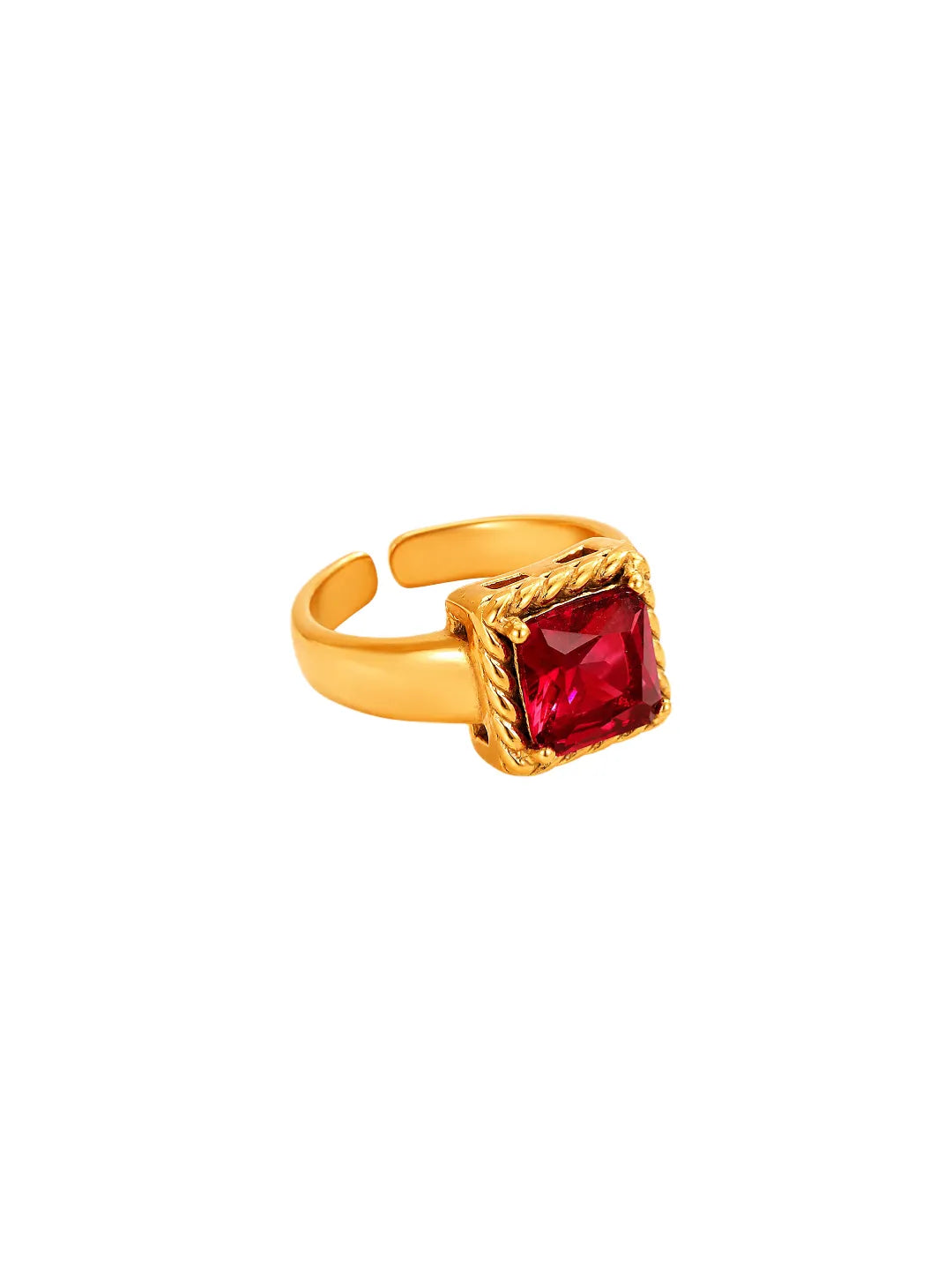 RETRO MODERN ZIRCON RING