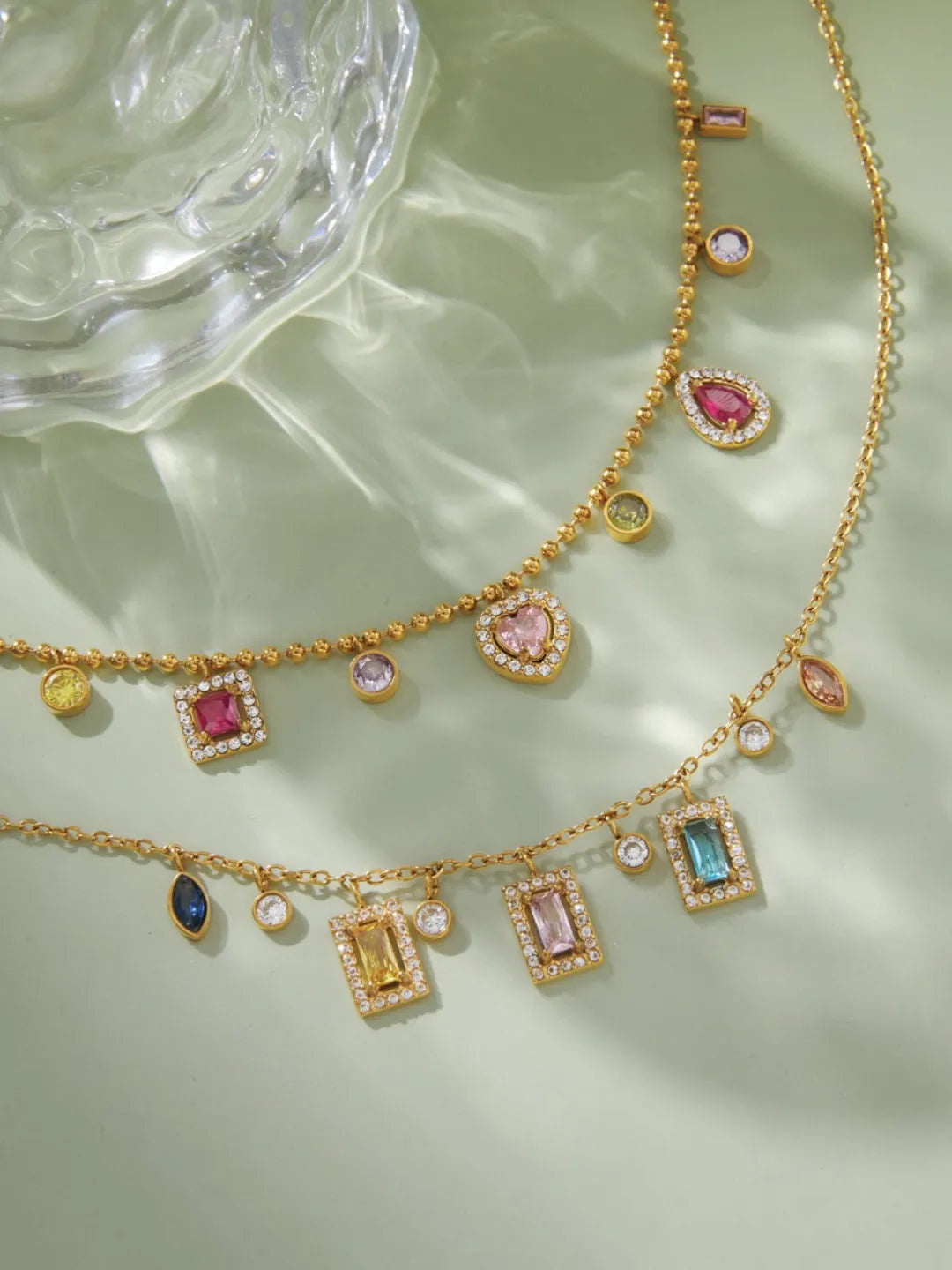 COLOR ZIRCON PENDANT