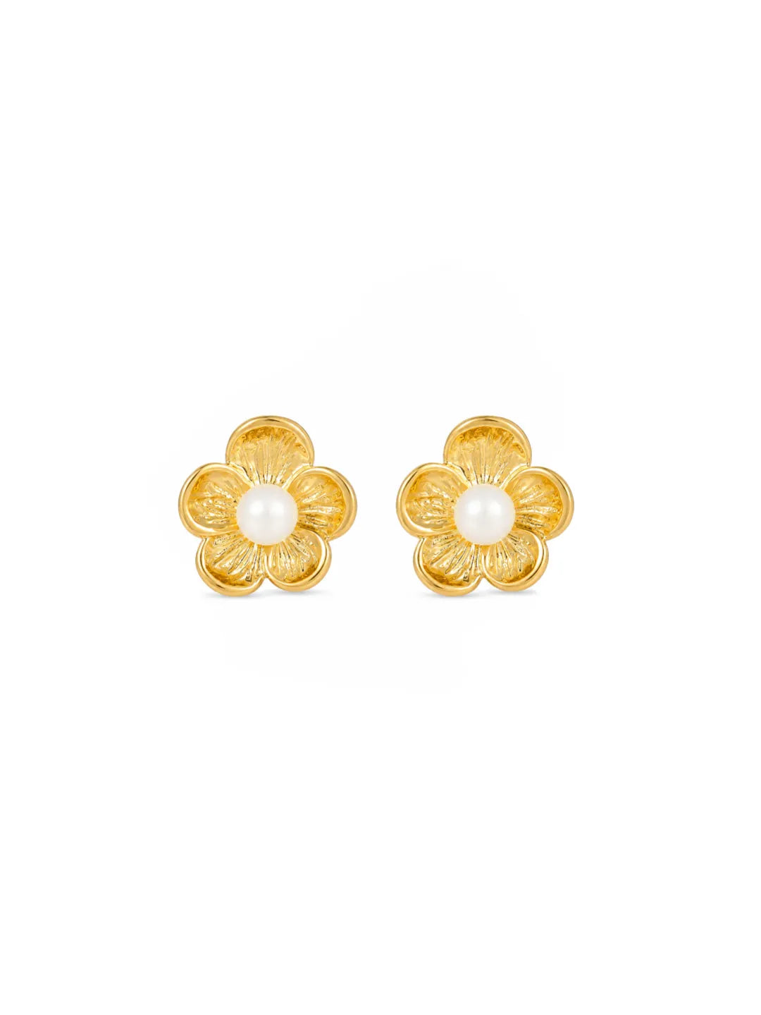 FLORAL PEARL EARRINGS