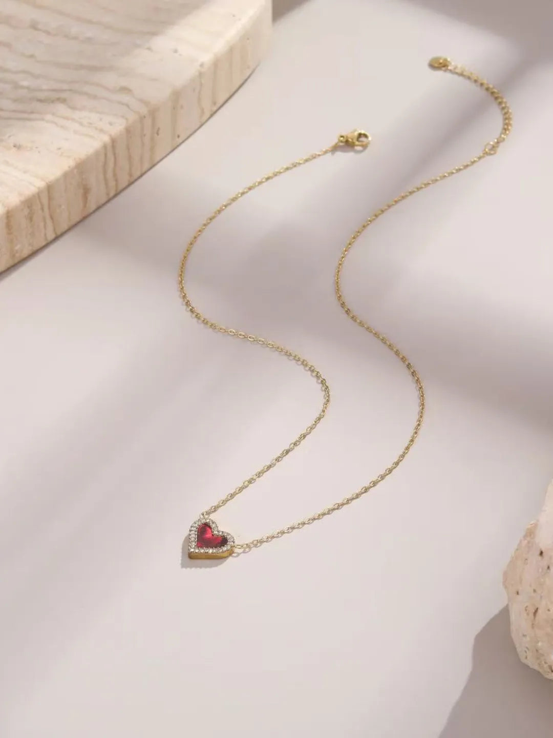 PAVE HEART NECKLACE