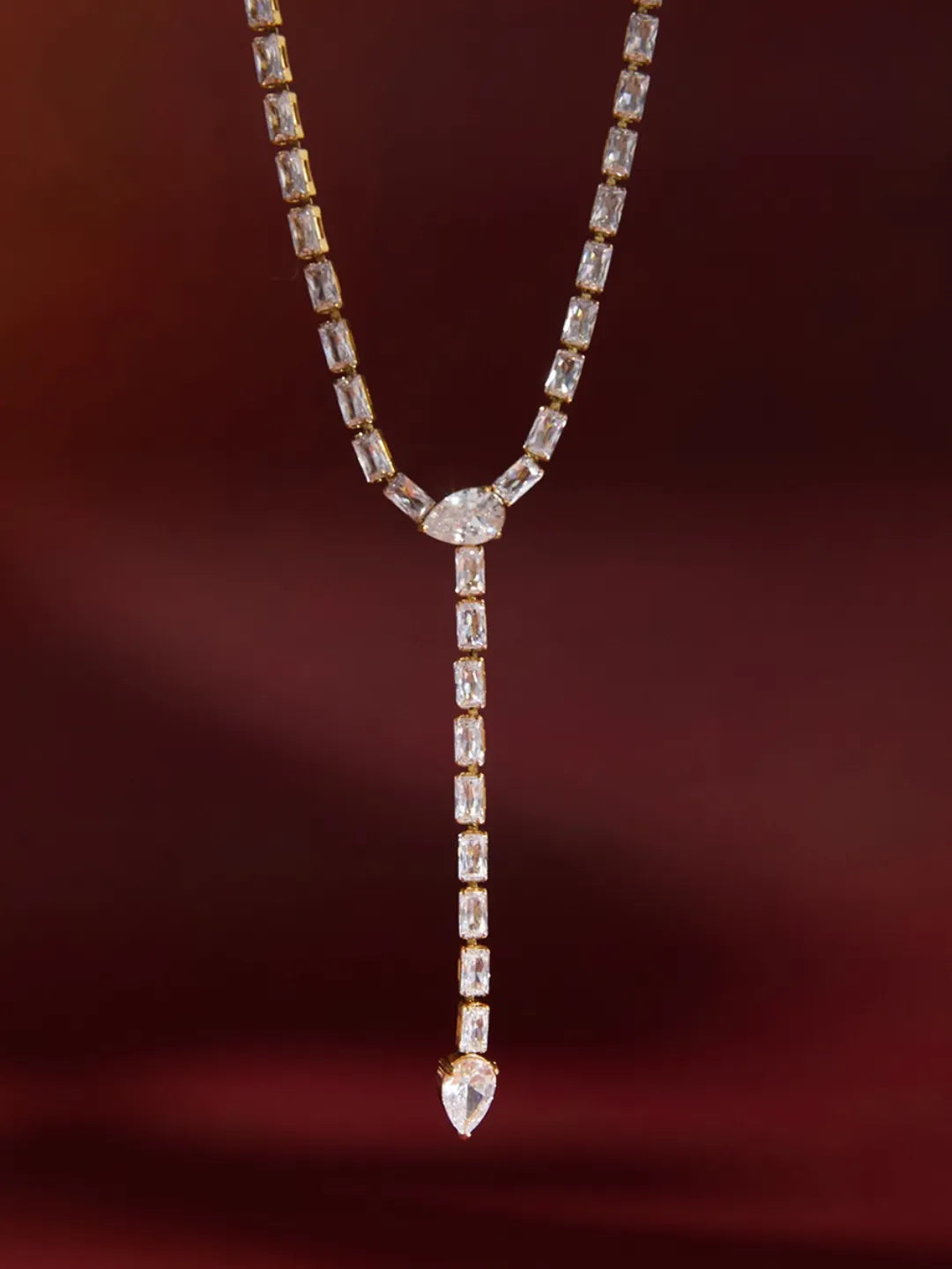 CZ Y NECKLACE