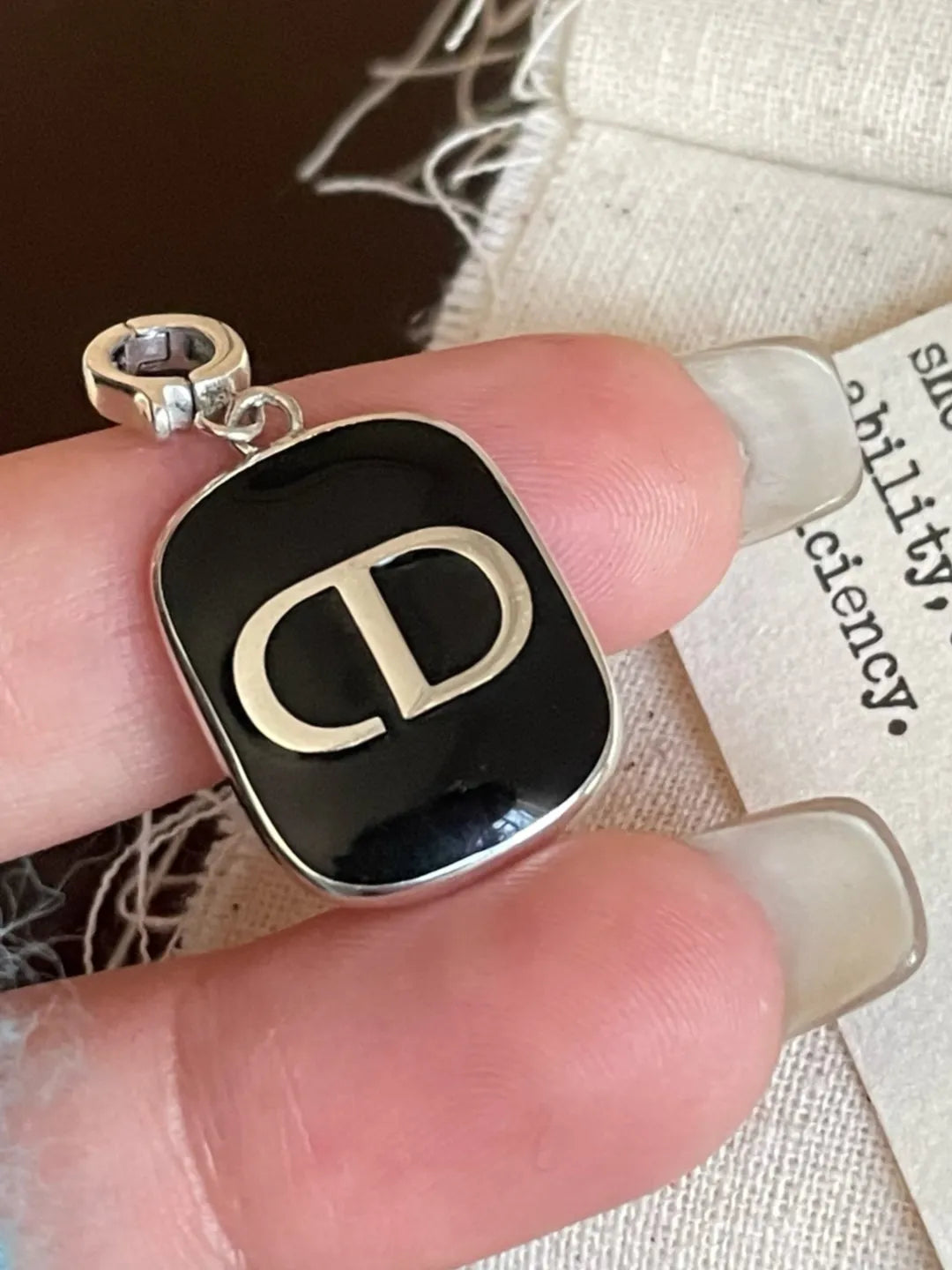 LETTER CD PENDANT