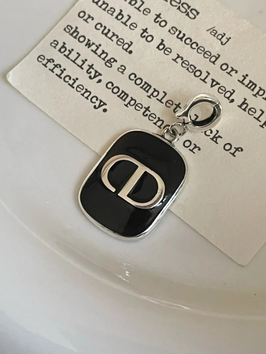 LETTER CD PENDANT