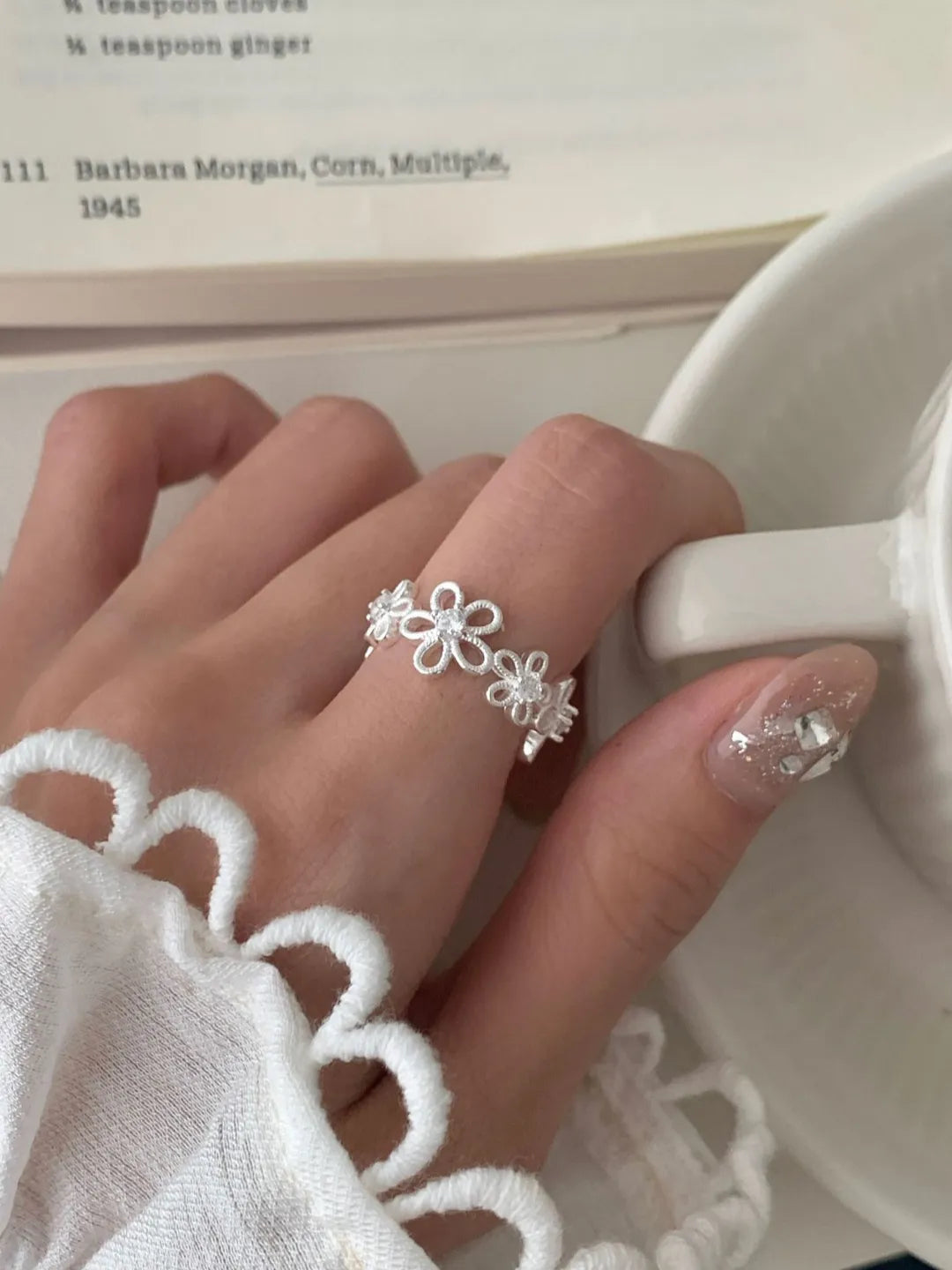 OPEN FLOWER RING