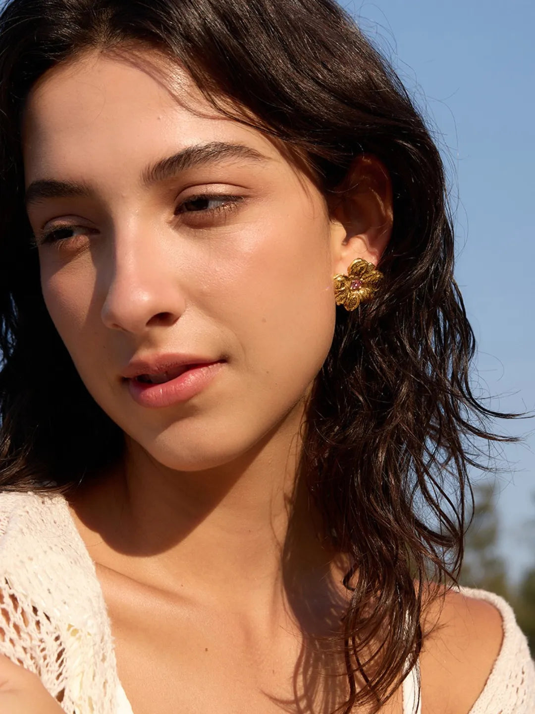 ORGANIC FLOWER EARRINGS