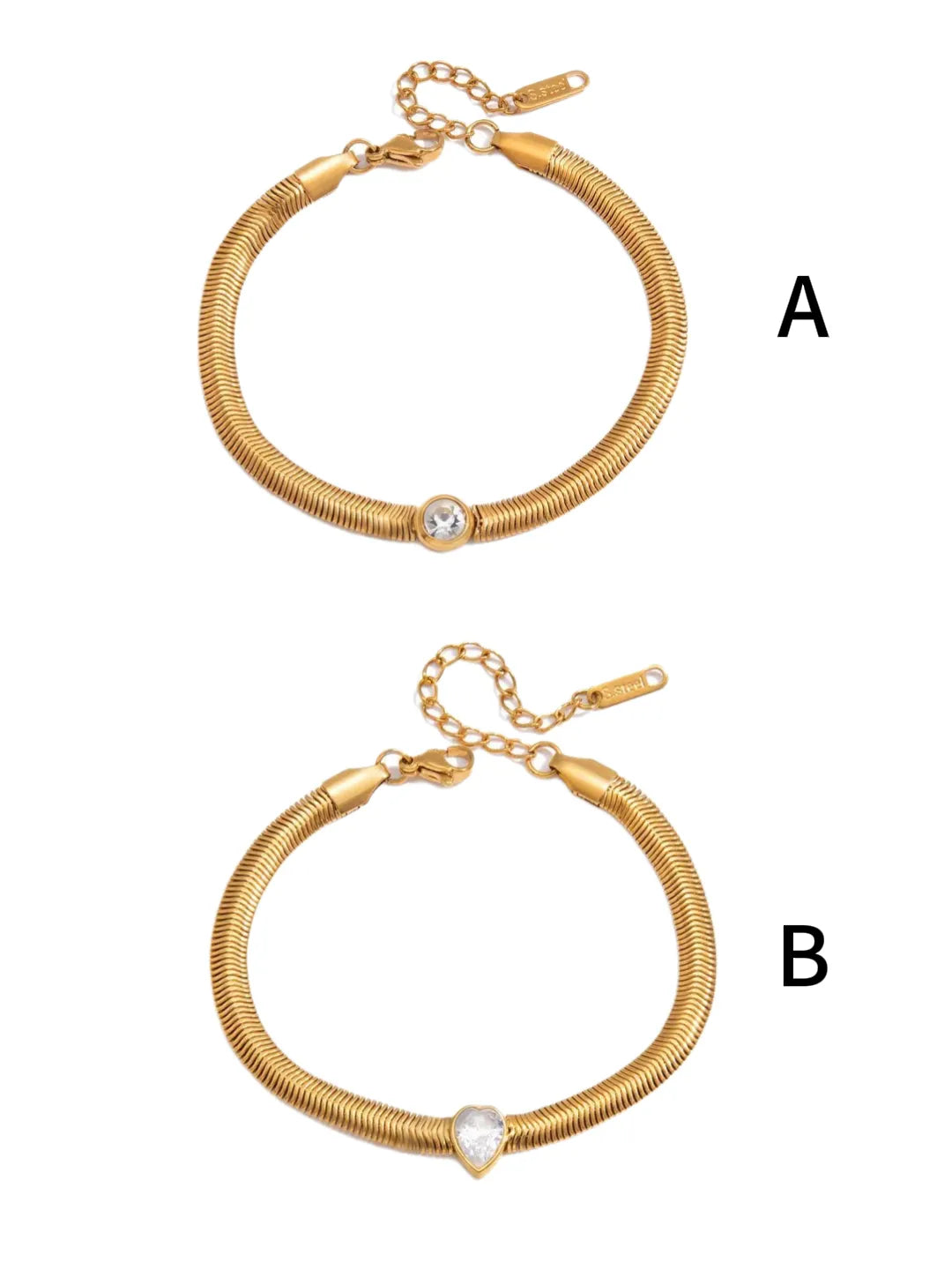 CZ SNAKE CHAIN BRACELET