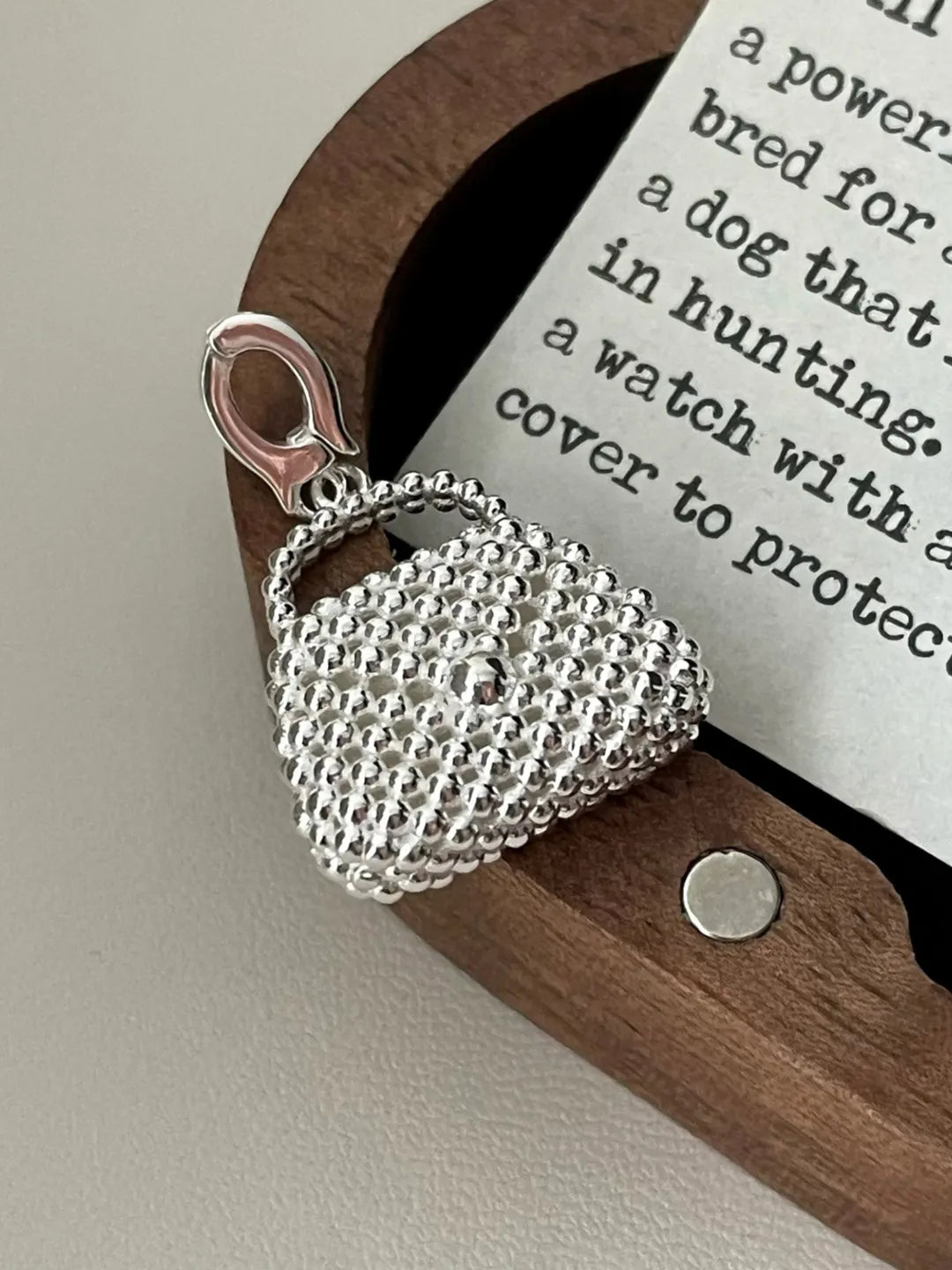 SWEET WOVEN BAG PENDANT
